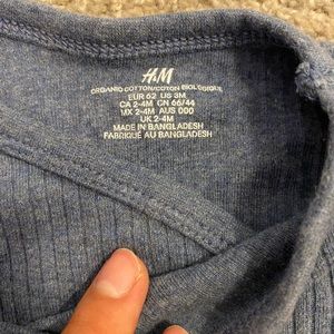 H&M blue baby set